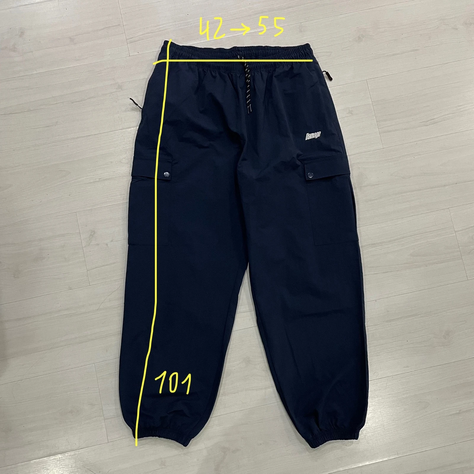 Pantalon Damage - Cargo Track Pants (Marine) – photo 3